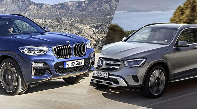 So sánh xe 2 mẫu xe BMW X3 2020 và Mercedes-Benz GLC 300 2020