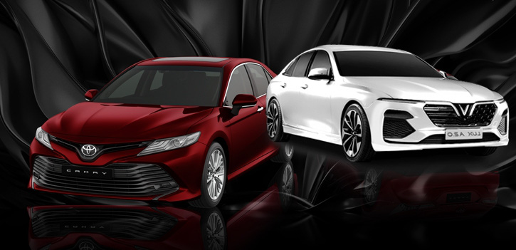 Review dòng xe Sedan hạng D Toyota Camry 2.5Q và VinFast Lux A2.0 Cao cấp