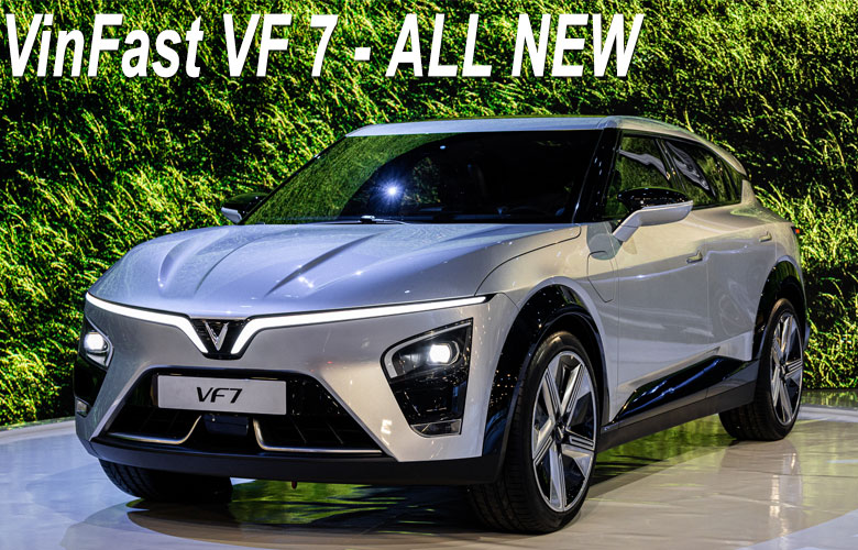 VinFast VF7 cũng là mẫu xe điện được hãng xe Việt mang sang triển lãm tại Mỹ