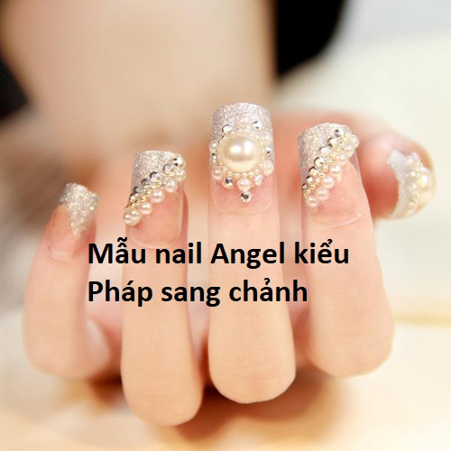 Top 10 mẫu nail Angel theo phong cách Pháp quý phái