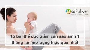 Tập thể dục giảm cân sau sinh