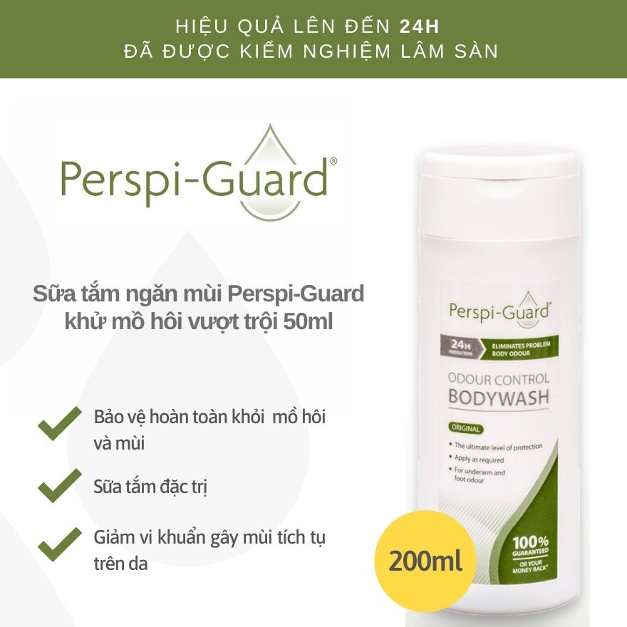 Hướng dẫn chăm sóc cơ thể với PERSPI-GUARD sữa tắm ngăn mồ hôi