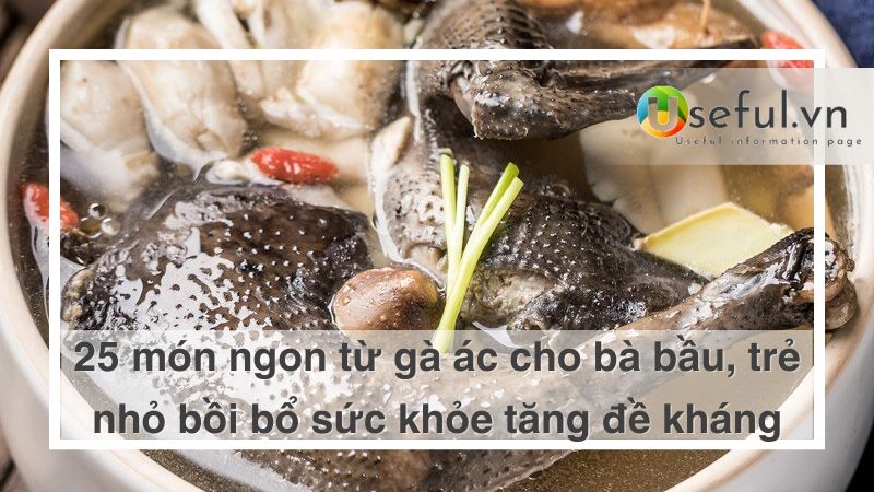 Món ngon từ gà ác