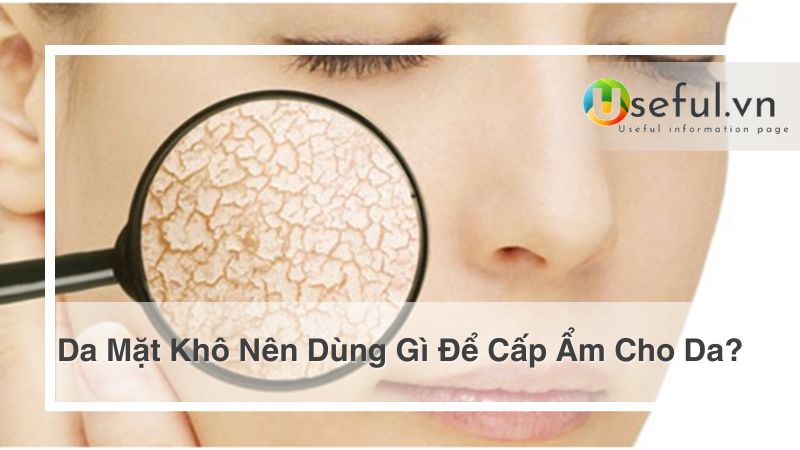 Da mặt khô nên dùng gì để cấp ẩm cho da