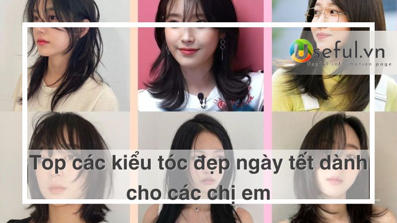 Kiểu tóc đẹp ngày tết cho các chị em