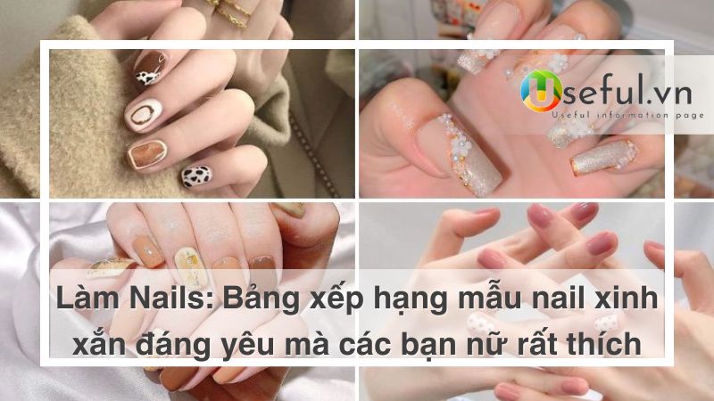 Mẫu nail xinh xắn, đáng yêu cho các bạn nữ