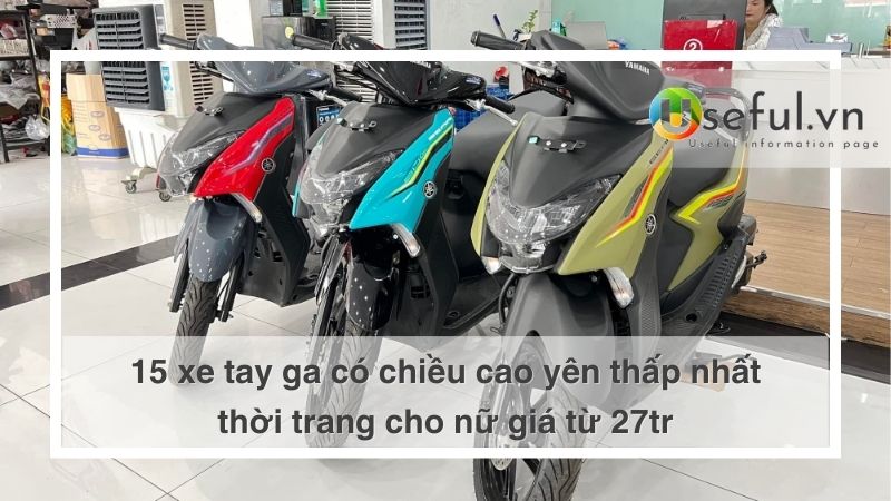 15 xe tay ga nhỏ gọn yên thấp