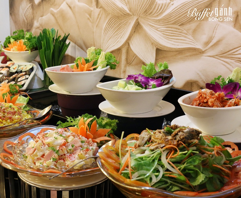 Review buffet Gánh Bông Sen ngon không: Menu, Bảng giá, Địa chỉ