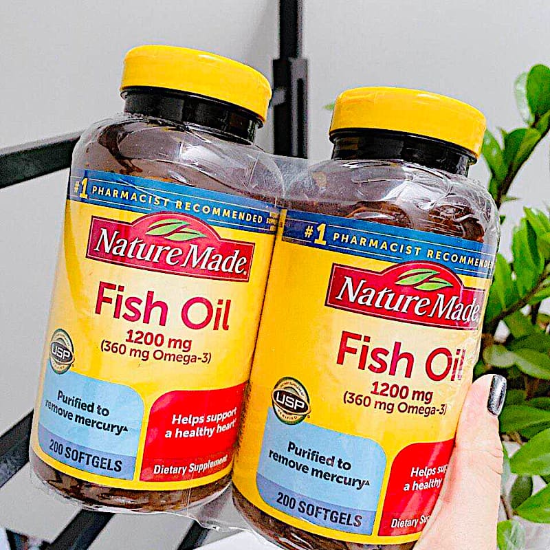 Cách Kiểm Tra Dầu Cá Omega 3 Fish Oil 1200mg Thật Của Nature Made?