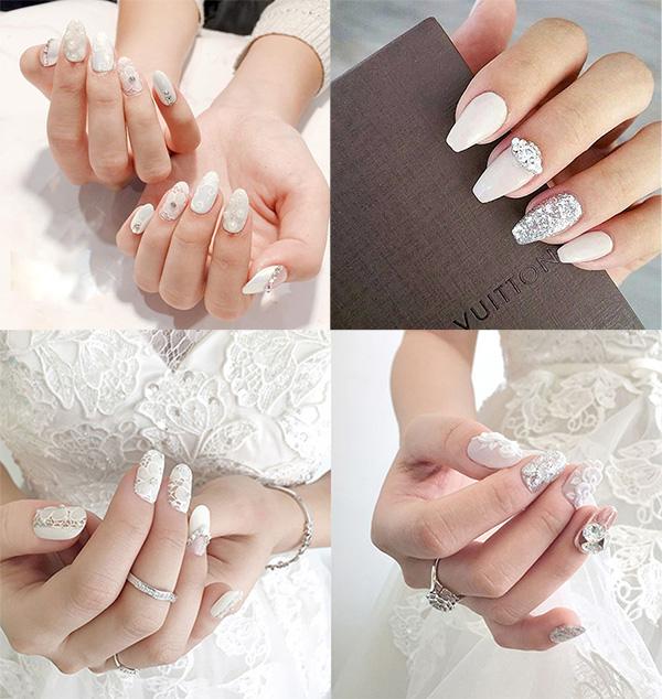 Review những mẫu nail cưới xinh dành cho ngày trọng đại