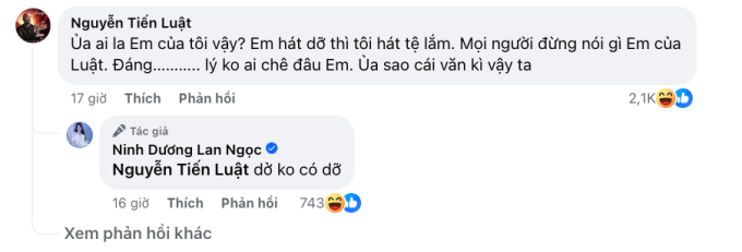 Lan Ngọc lên tiếng đính chính vì lỡ chê bai 1 anh tài, còn bị đàn anh phản pháo thế này - Ảnh 2.