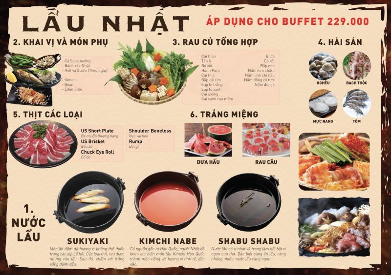 Review buffet Kohaku Hotpot có ngon không: Địa chỉ, Menu, Bảng giá