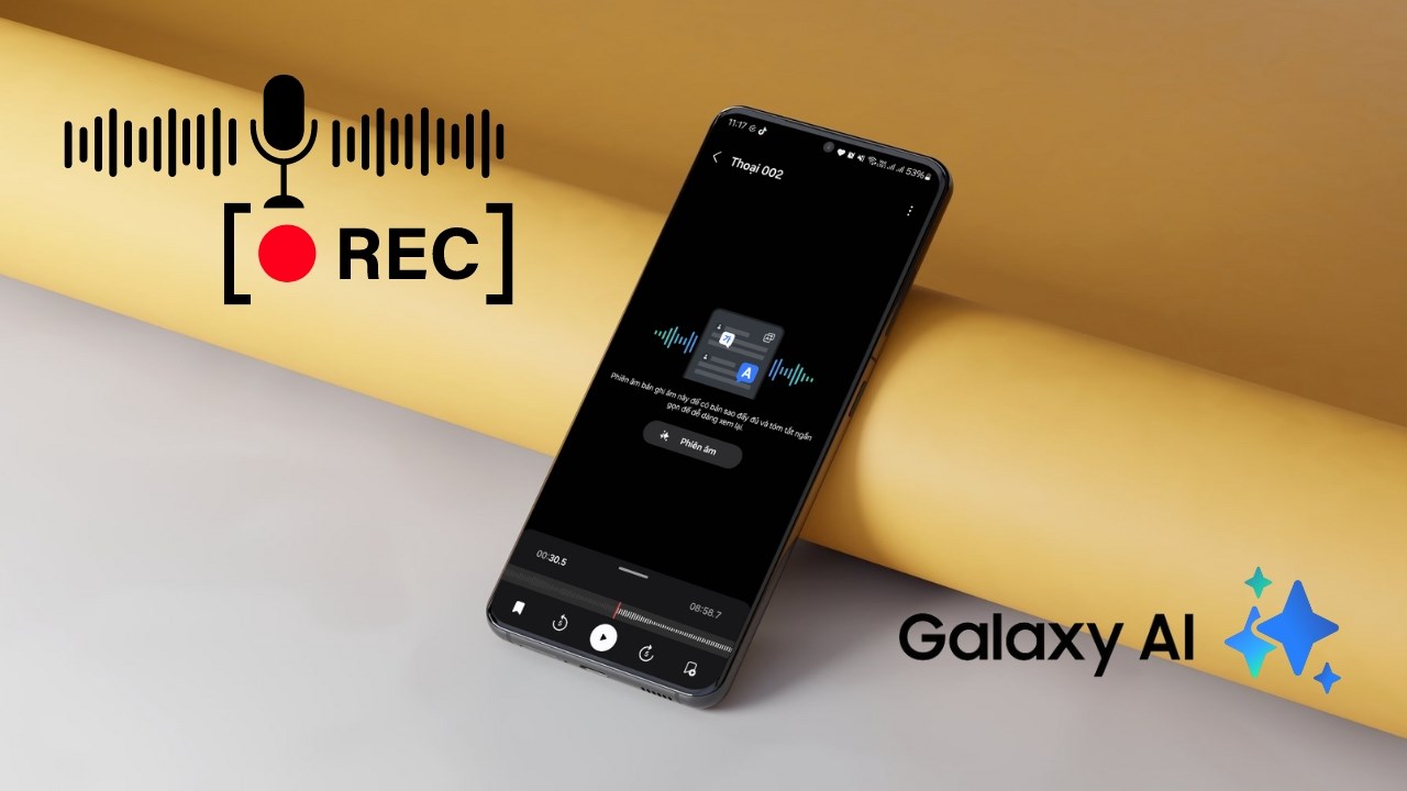 Cách tóm tắt ghi âm trên Samsung bằng AI