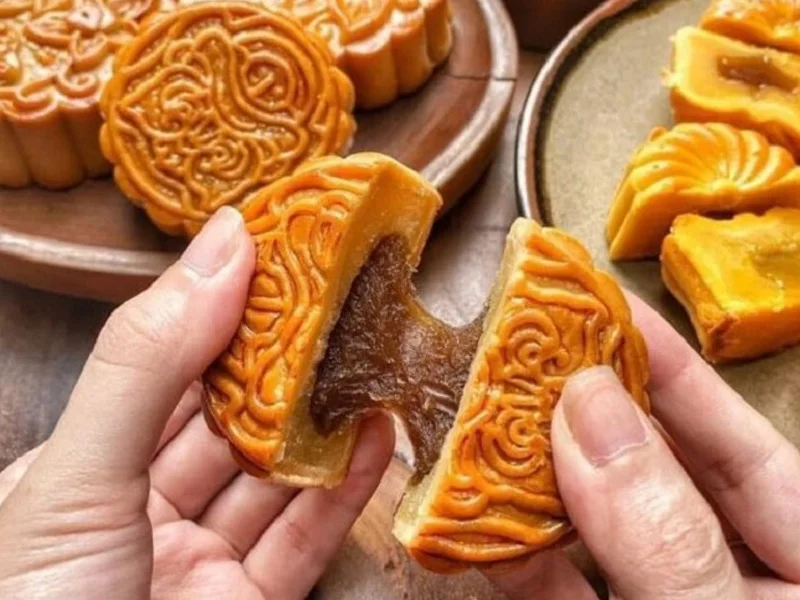 Bánh trung thu mochi đường đen