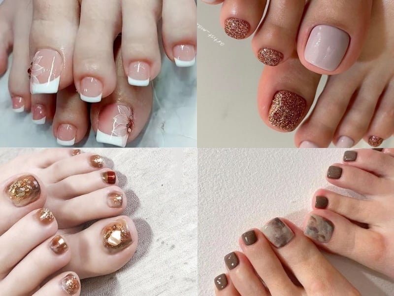 Gợi ý mẫu nail chân sang trọng dành cho quý bà U40-U50