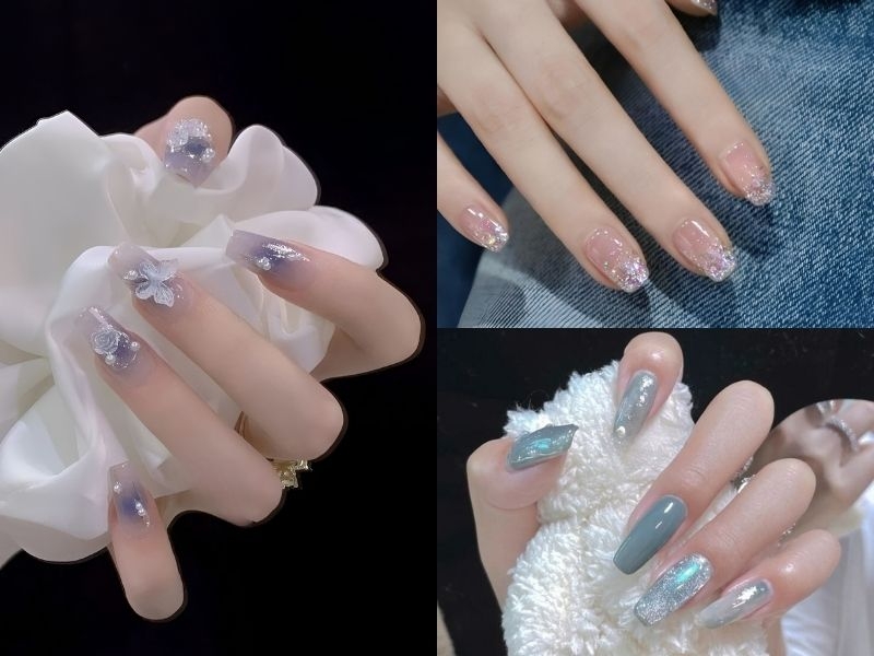 Giới thiệu mẫu nail cưới đẹp lộng lẫy giúp nàng thêm xinh