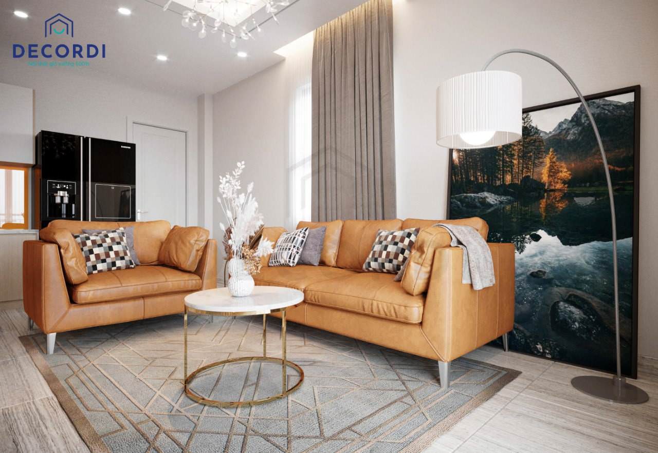 Bộ bàn ghế sofa cho phòng khách nhỏ tiện nghi