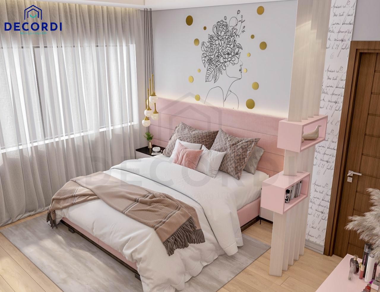 Mẫu trang trí decor phòng ngủ nhỏ gọn tiện nghi dành cho những cô nàng độc thân