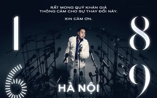 Trung Quân Idol dời ngày tổ chức concert tại Hà Nội