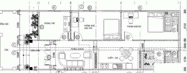 Diện tích sử dụng của căn nhà được tận dụng tối đa đảm bảo cho nhu cầu sử dụng của các thành viên trong gia đình. Đồng thời, từng không gian thiết kế còn tận dụng được tối đa diện tích ô đất giúp không gian thông thoáng và tiện nghi hơn