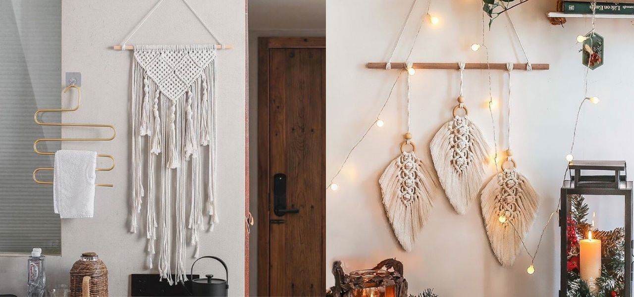 Trang trí phòng ngủ phong cách Bohemian cùng Macrame