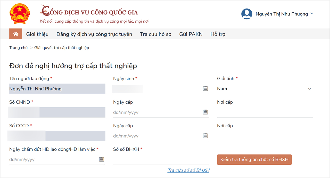 Cách đăng ký bảo hiểm thất nghiệp online