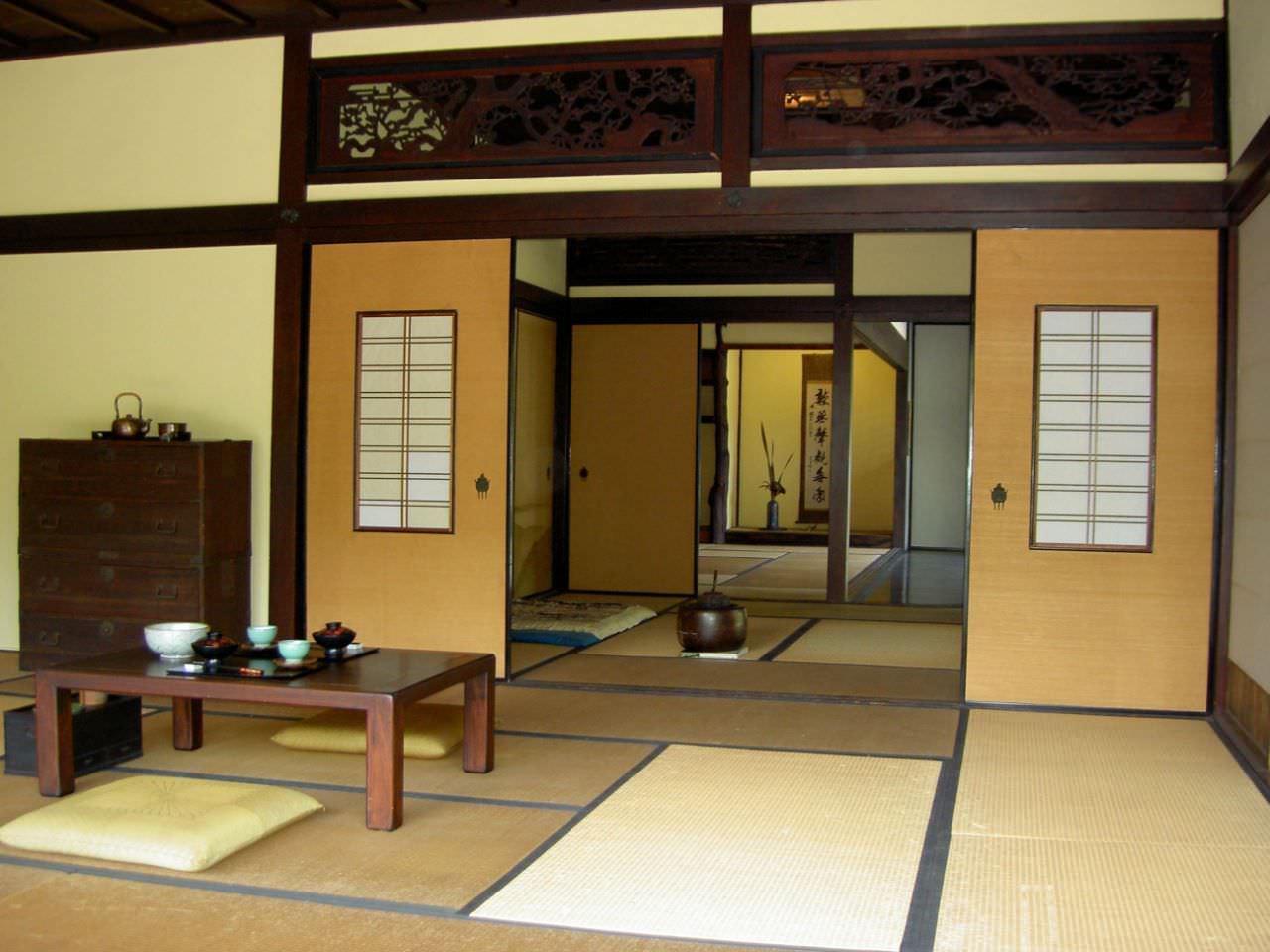 Chiếu Tatami đặt ở phòng khách trong những ngôi nhà Nhật Bản