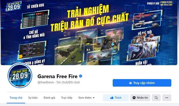 Theo dõi fanpage chính thức của game để nhận được nhiều mã code hấp dẫn (Nguồn: Internet)