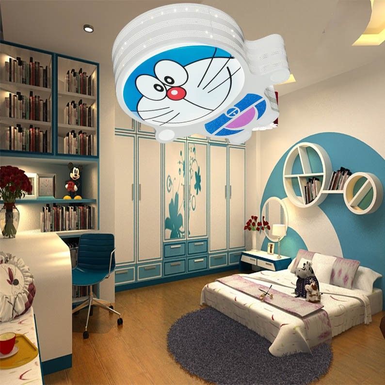 Đèn ốp trần phòng ngủ hình Đoraemon siêu đáng yêu