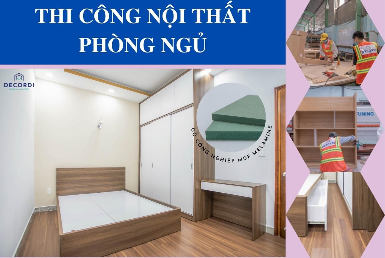 Thi công nội thất phòng ngủ trọn gói