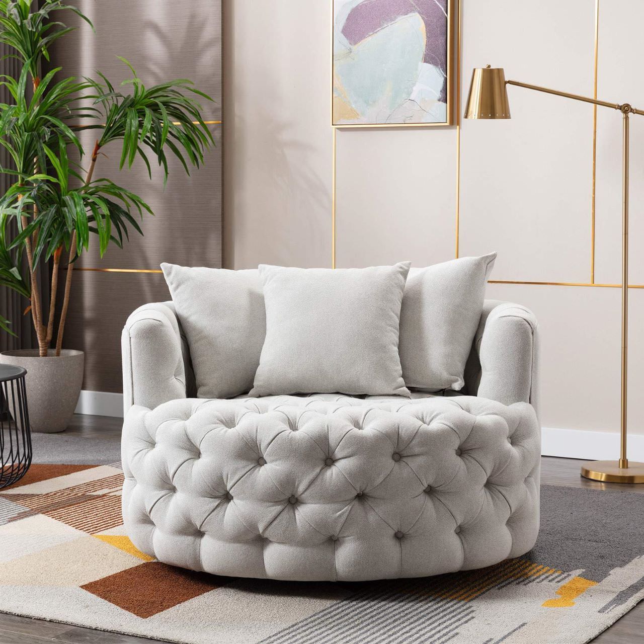 Bố trí sofa đơn trong phòng ngủ phong cách tân cổ điển