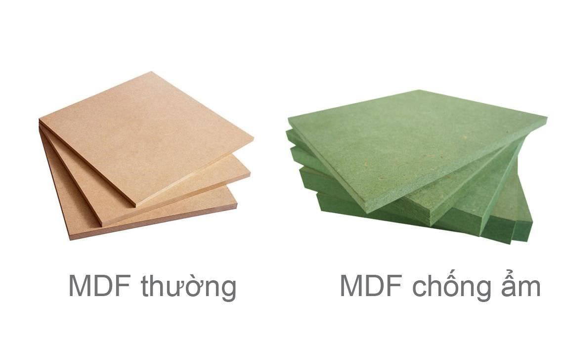 Ván gỗ ép công nghiệp MDF chống ấm thích hợp thiết kế nội thất ở khu vực tiếp xúc với nước nhiều