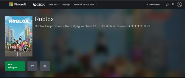 Tải Roblox PC trên Microsoft Store