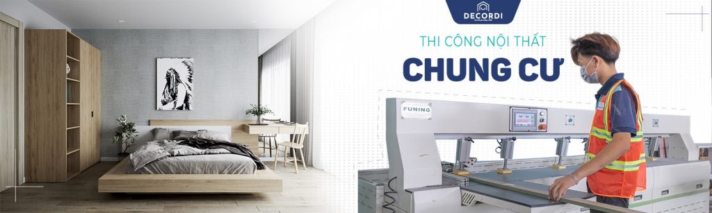 Đơn vị chuyên thi công nội thất chung cư có xưởng sản xuất