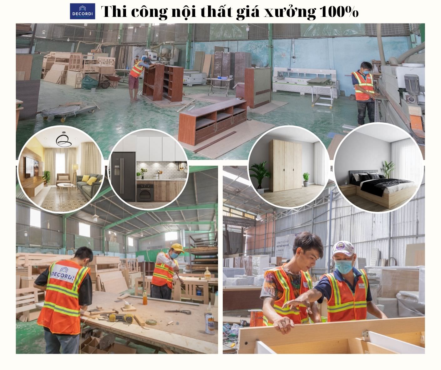 Xưởng sản xuất nội thất gỗ lên đến 1500m2 với nhiều máy móc hiện đại