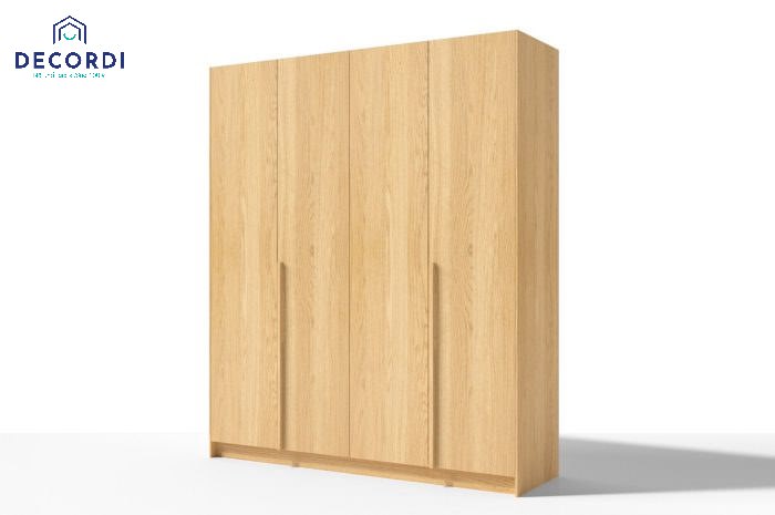 Tủ quần áo 4 cánh cửa mở gỗ công nghiệp MDF đẹp