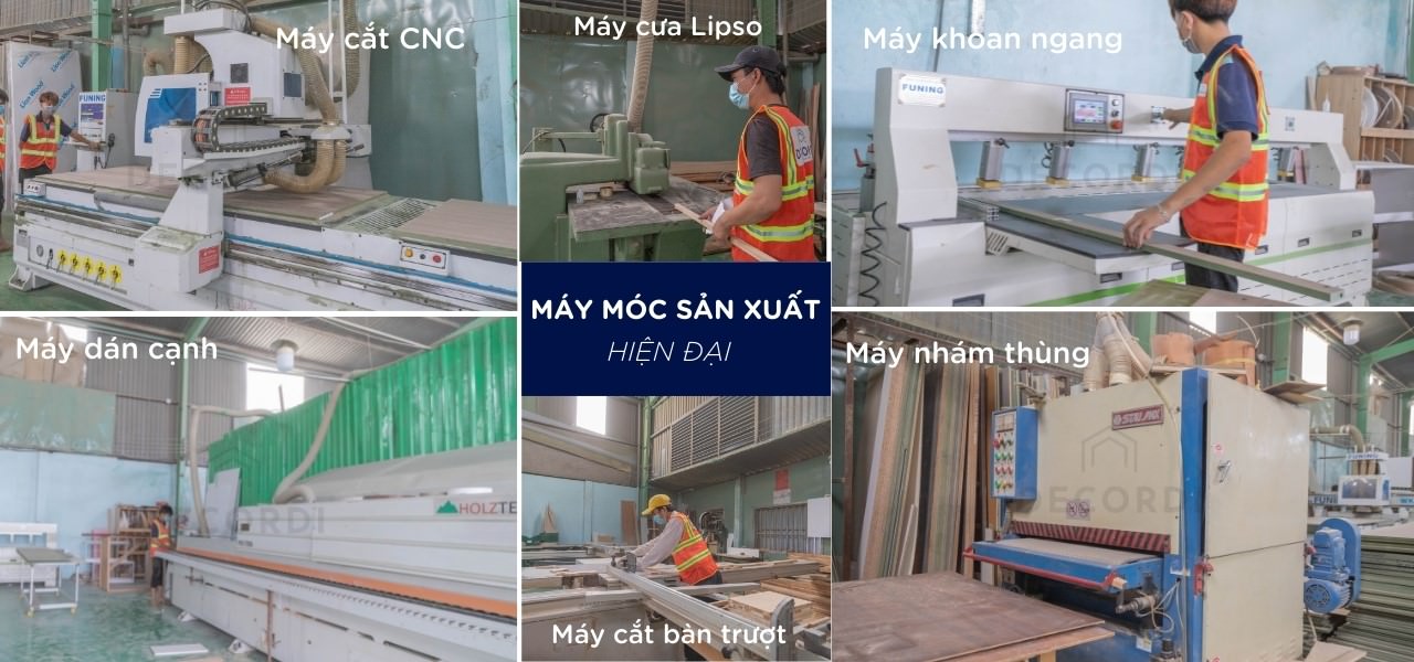 Xưởng sản xuất nội thất giá rẻ của Decordi tại TP HCM