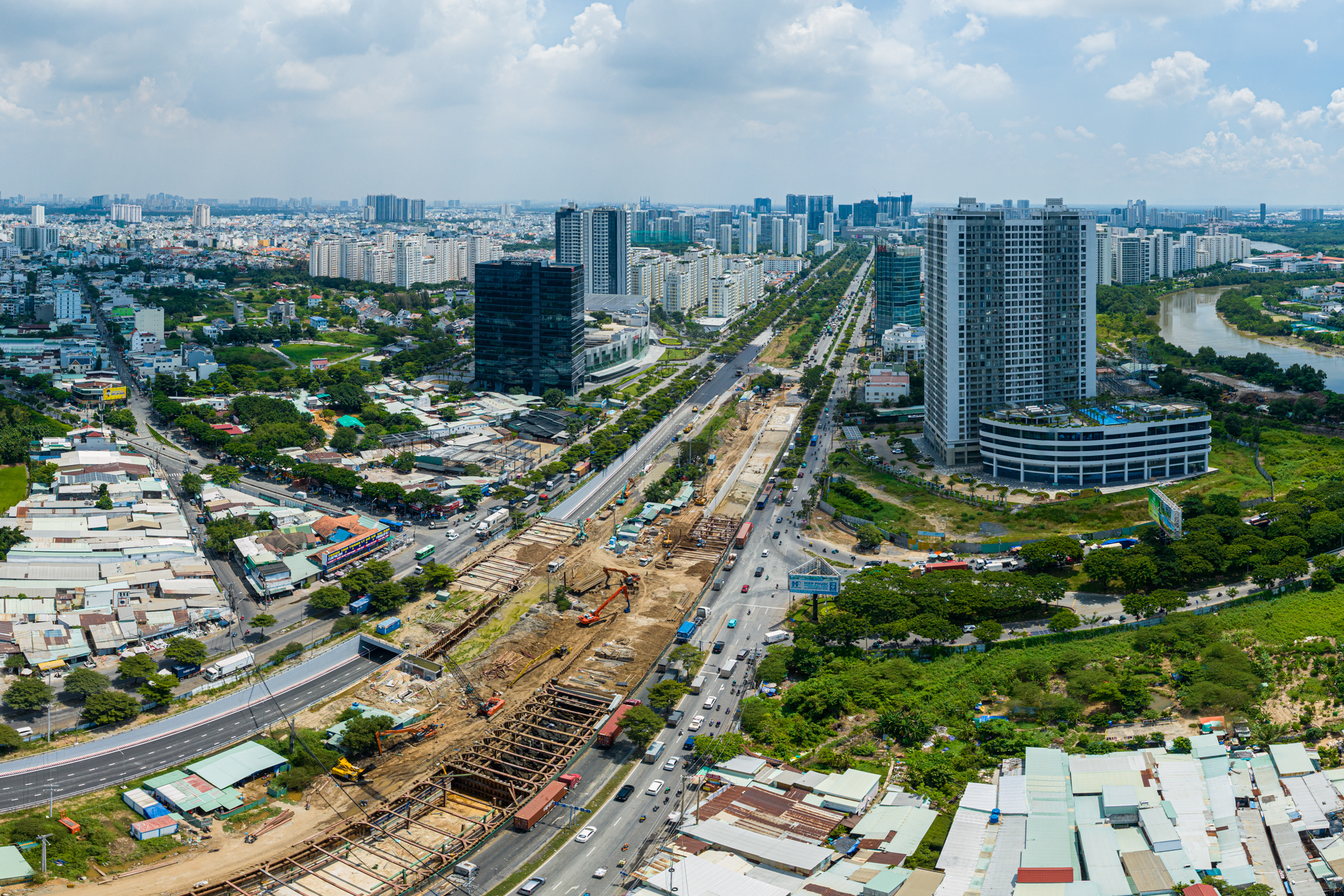 Thông xe nhánh hầm chui HC2 nút giao Nguyễn Văn Linh - Nguyễn Hữu Thọ- Ảnh 4.