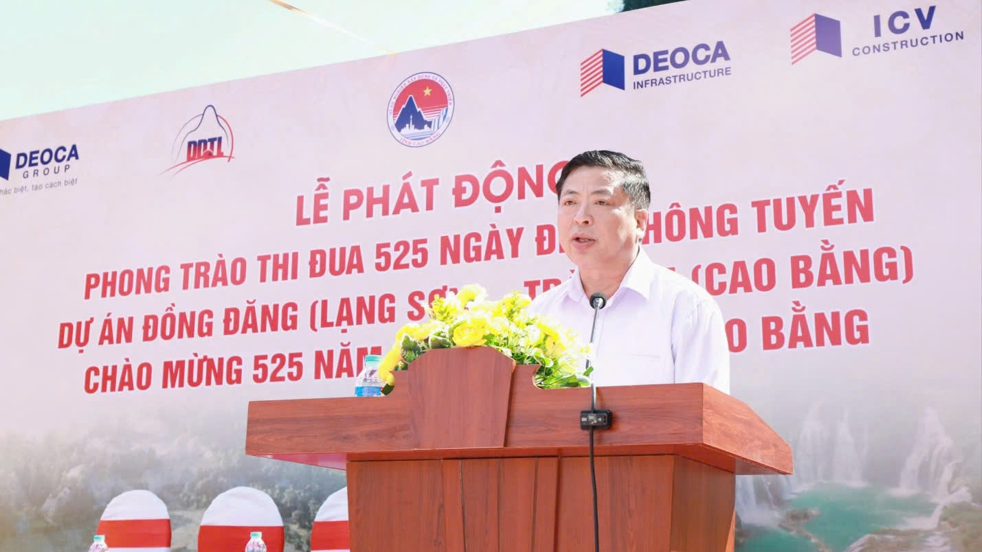 Thi đua 525 ngày đêm thông xe cao tốc Đồng Đăng - Trà Lĩnh- Ảnh 1.