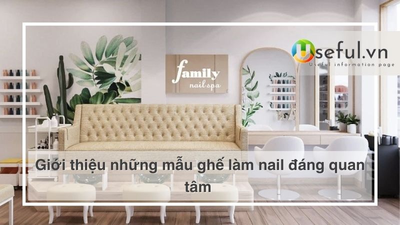 Giới thiệu những mẫu ghế làm nail đáng quan tâm