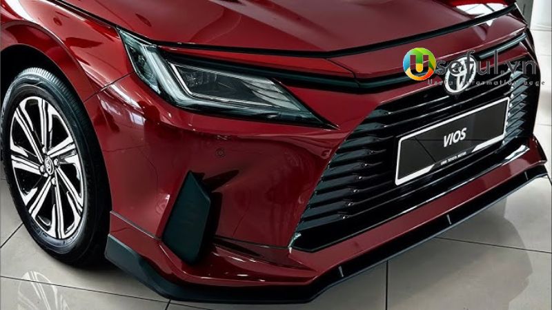 Thiết kế ngoại thất Toyota Vios 2025