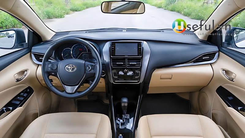 Thiết kế nội thất Toyota Vios 2025