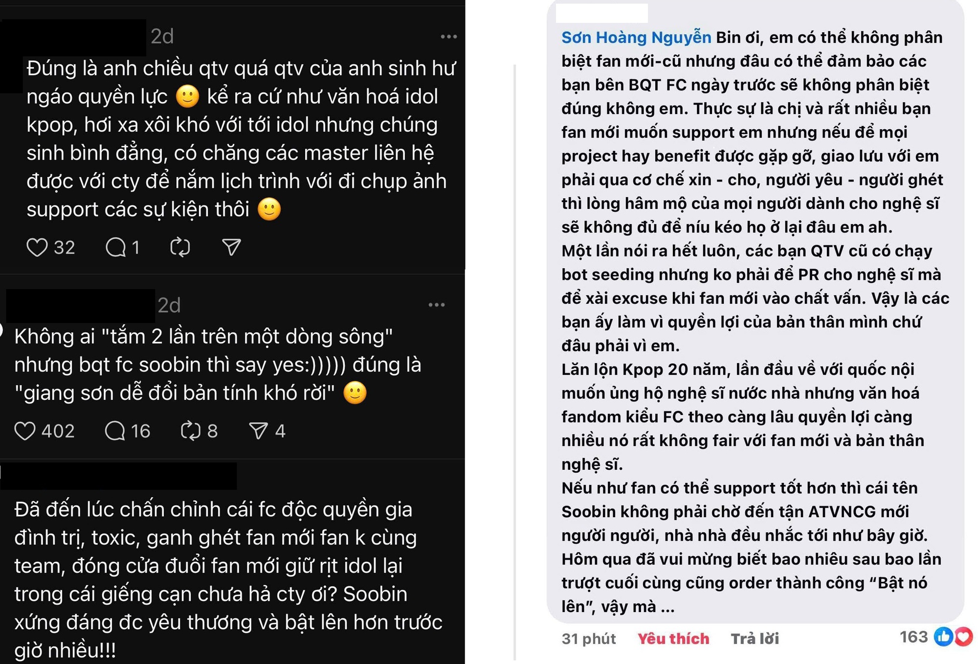 FC SOOBIN lại “lục đục": Fan đầu tàu tuyên bố “đóng cửa page", thất vọng vì một chia sẻ của thần tượng - Ảnh 4.