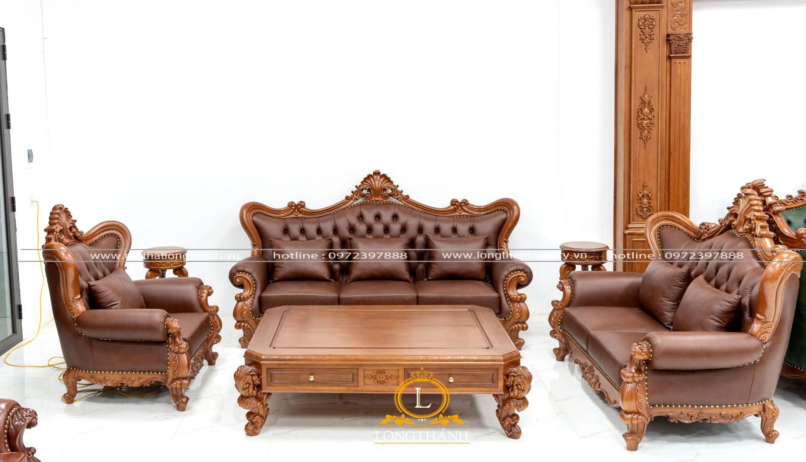 Thi công sofa tân cổ điển sang trọng