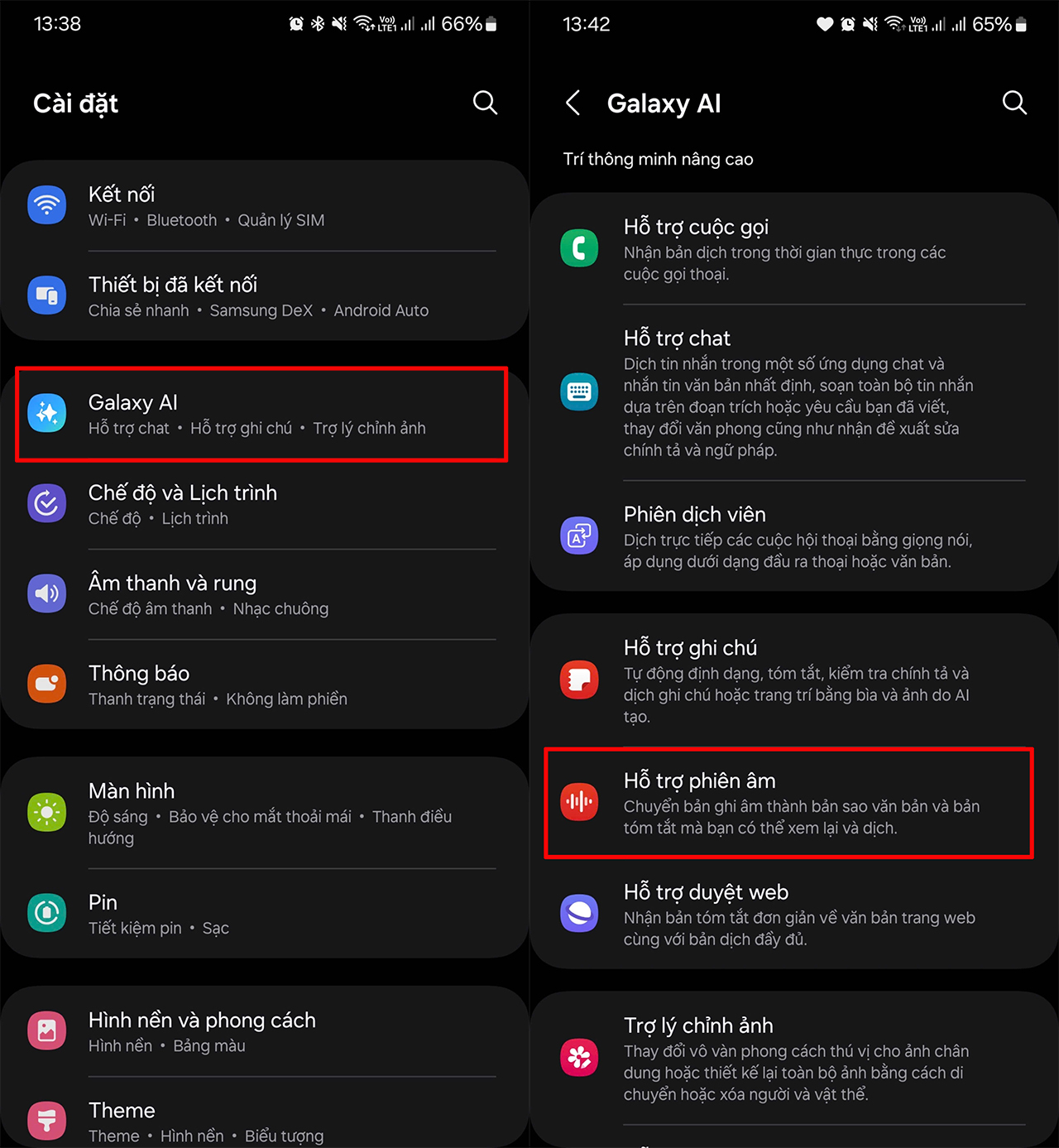 Cách tóm tắt file ghi âm trên Galaxy S24 FE