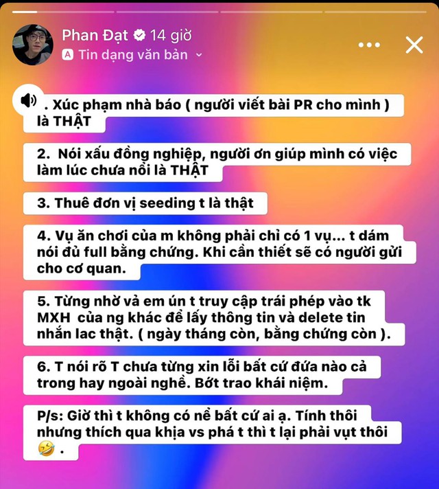 Căng: Diễn viên Phan Đạt tiếp tục "bóc phốt" một nhân vật bí ẩn, tuyên bố sẽ không khoan nhượng - Ảnh 2.