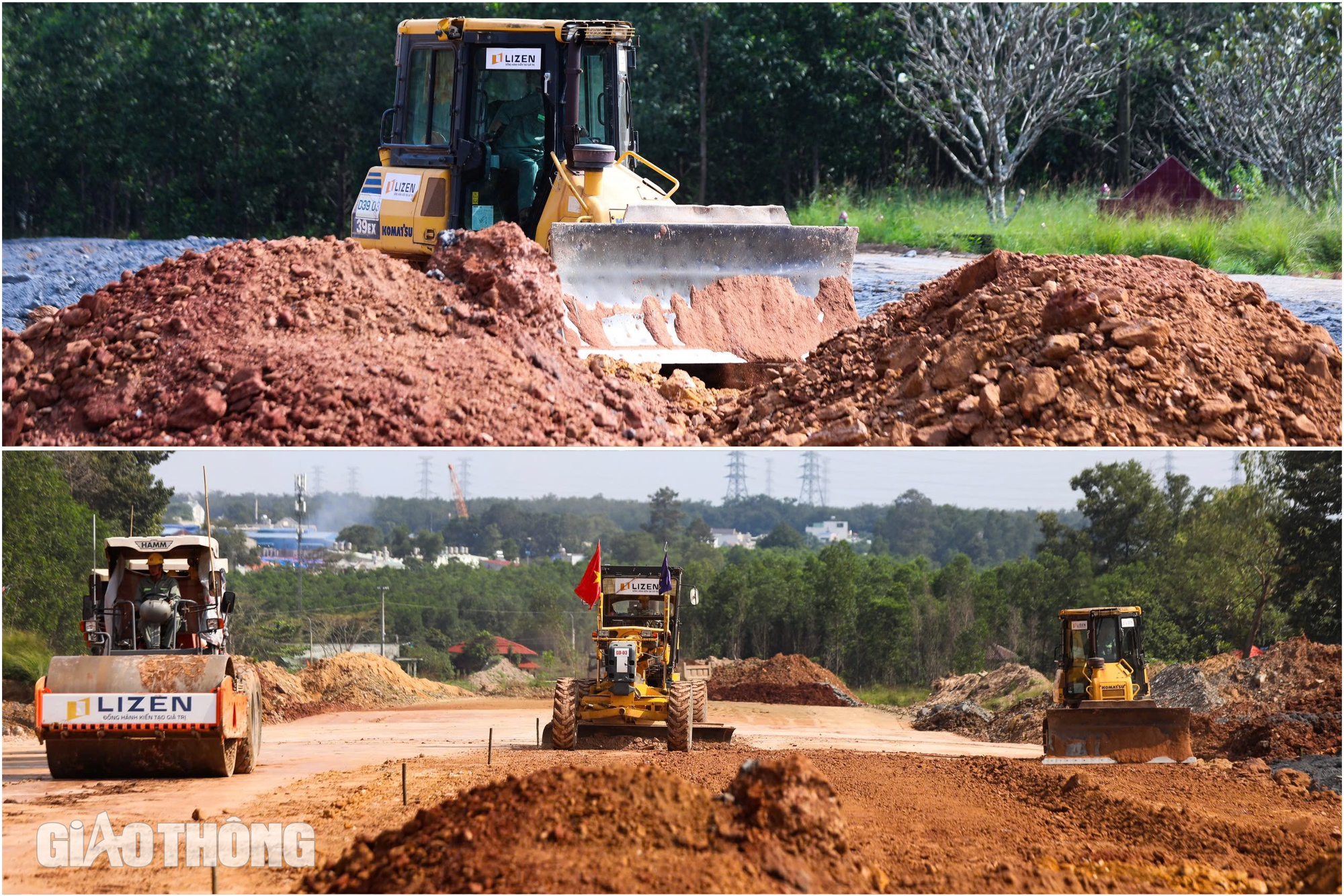 Kỹ sư, công nhân tận dụng từng mét đất để đua tiến độ cao tốc Biên Hoà - Vũng Tàu- Ảnh 4.