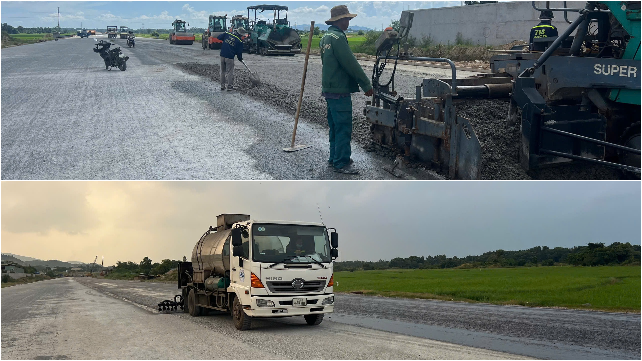 Thảm những mét bê tông nhựa đầu tiên trên cao tốc Biên Hòa - Vũng Tàu- Ảnh 6.