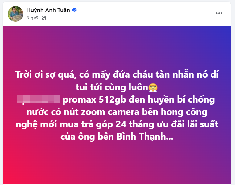 Phản ứng vừa dễ thương vừa hài hước Huỳnh Anh Tuấn khi bị khán giả "truy hỏi", mượn 15 tỷ để trả nợ - Ảnh 3.