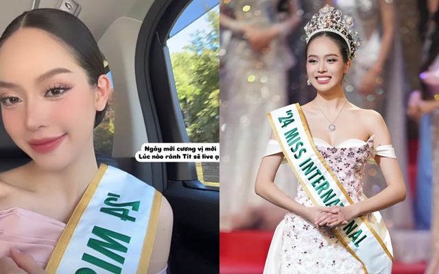 Hoa hậu Huỳnh Thị Thanh Thủy có chia sẻ đầu tiên sau đăng quang Miss International 2024